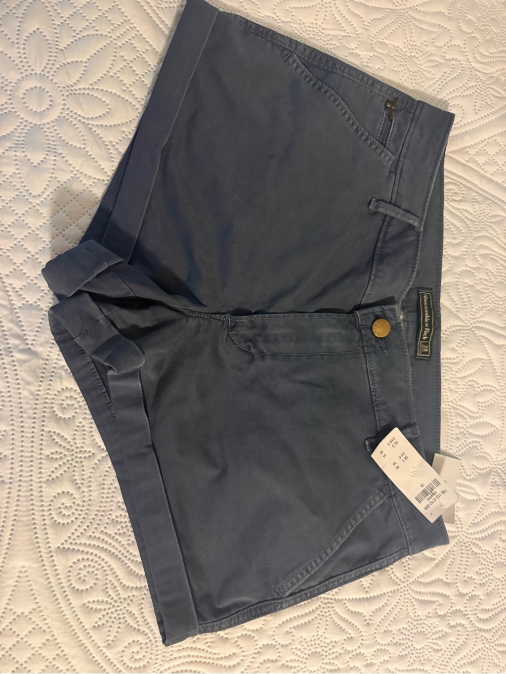 Abercrombie & Fitch Dark Navy Chino Shorts